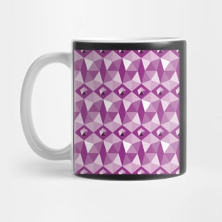 pink, violet and purple pentagons Mug